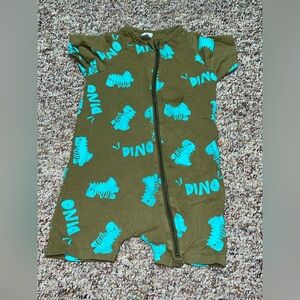Boys 18 month onesie,‎ Dino Print Kids One Piece - Green, 18 month romper